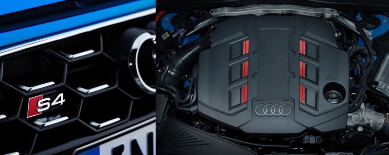 Audi S4 отличается обвесом и рисунком решетки…