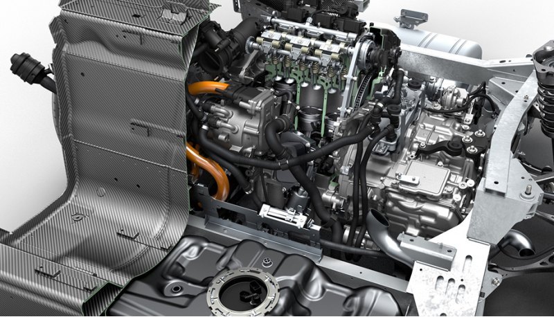 Бензоэлектрическая система модели BMW i8 (374…