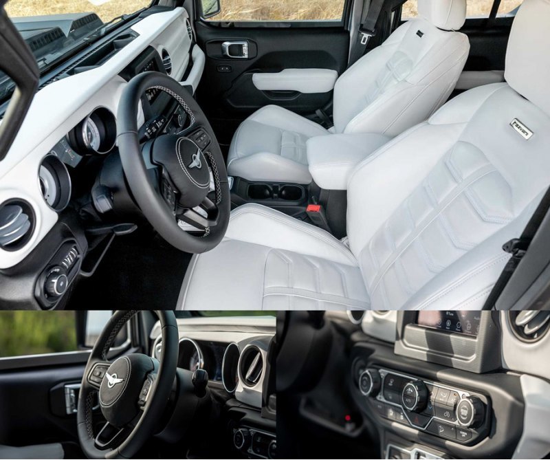 Салон без стеснения заимствован у Джипа Wrangler…