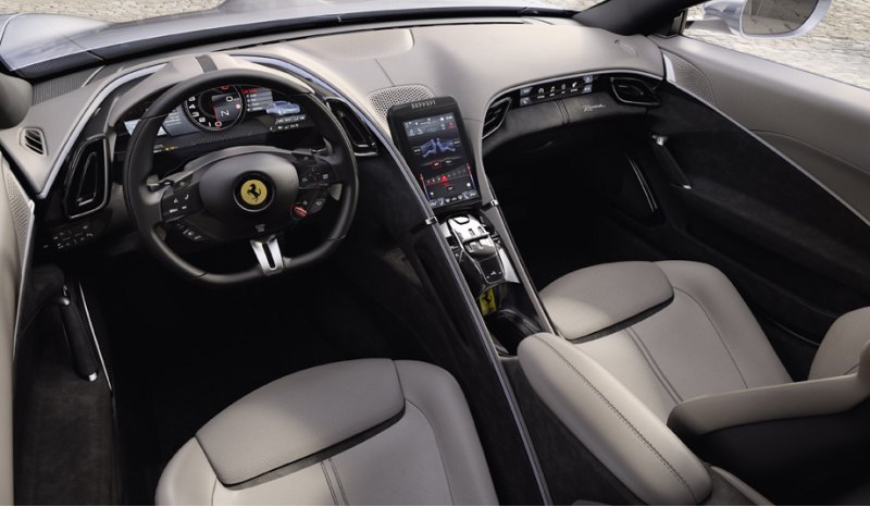 На всех современных моделях Ferrari передняя…