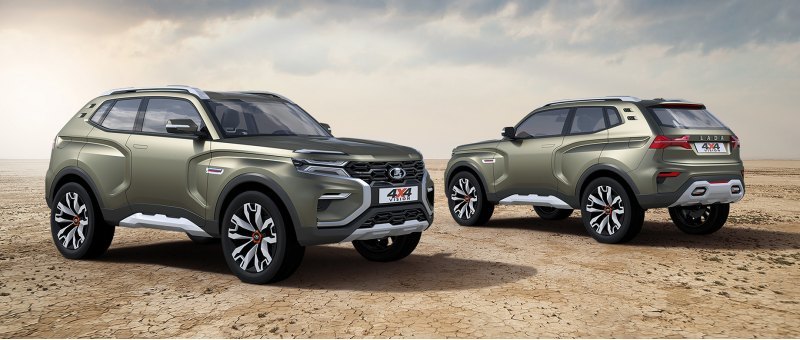 Концепт Lada 4x4 Vision, представленный в 2018-м…
