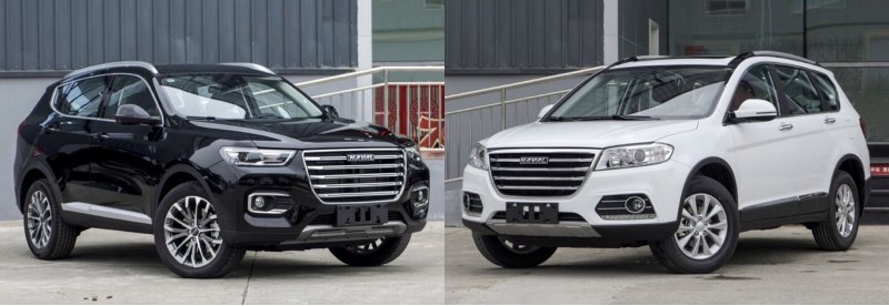 «Второй» Haval H6 для Китая (слева) наделен…
