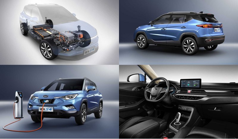 Модель JAC iEVS4 стоит от 129 500 до 159 500…