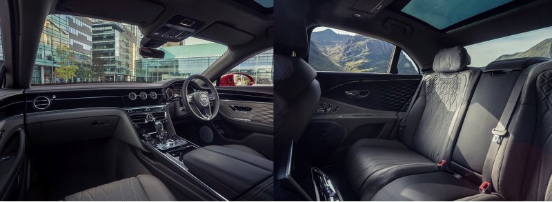 Оснащением Flying Spur V8 не уступает старшей…