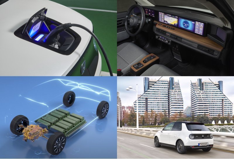 Литиево-ионная батарея под полом хэтчбека Honda e…