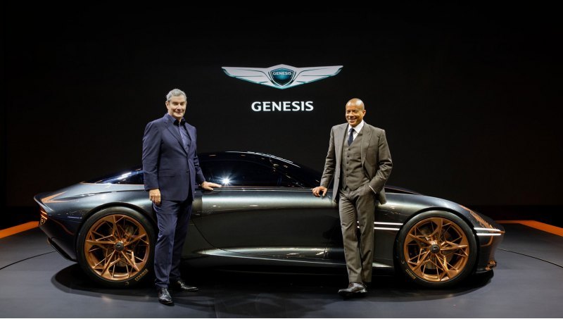 Шоу-кар Genesis Essentia в апреле 2018 года на…