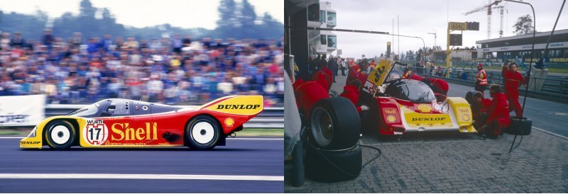 Porsche 962 C в 1987 и 1988 годах. Автомобиль…