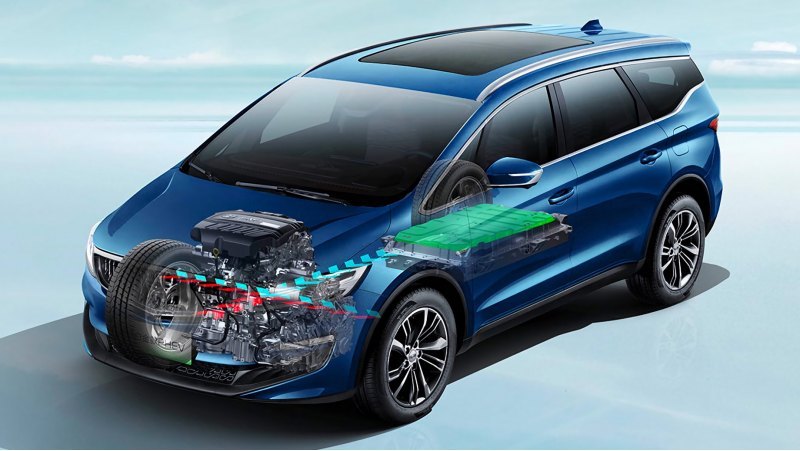 Гибридная установка от седана Geely Borui PHEV…