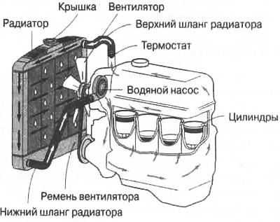 Рис. 8.1. Система охлаждения
