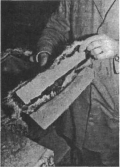 Рис. 56. Теперь стекловолокнистая основа…
