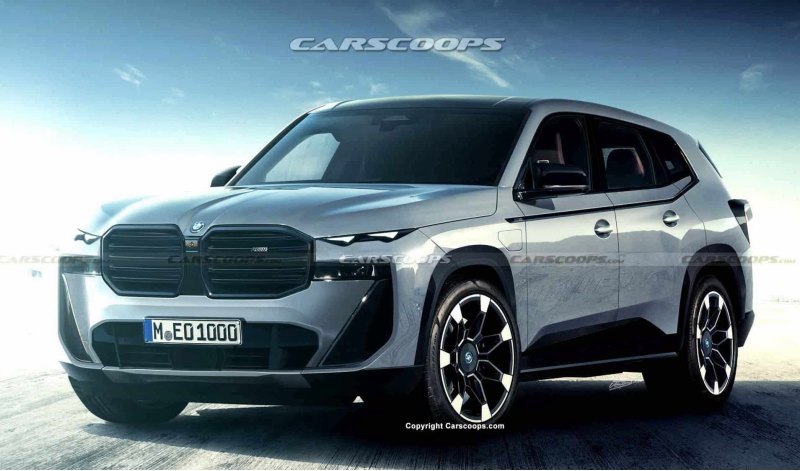 Рендер серийного BMW XM. Фото: CarsCoops