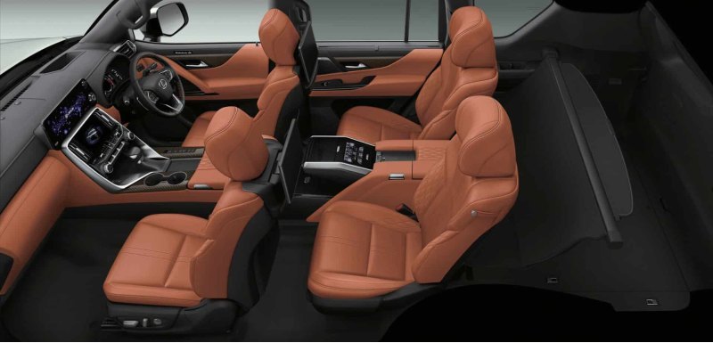 4-местный вариант салона Lexus LX 600