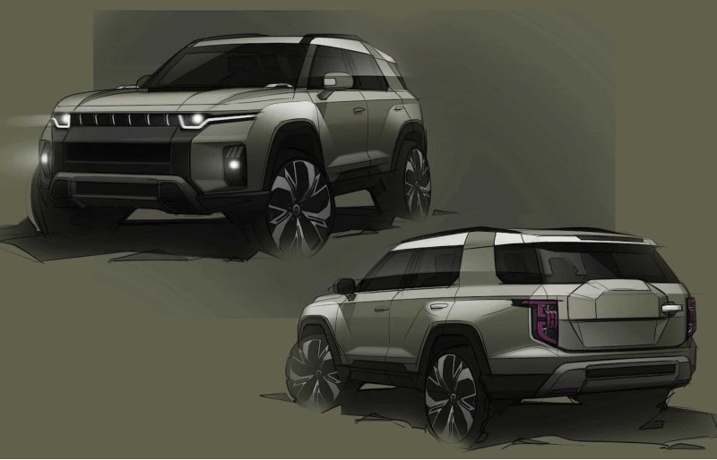 SsangYong J100 – фирменные скетчи