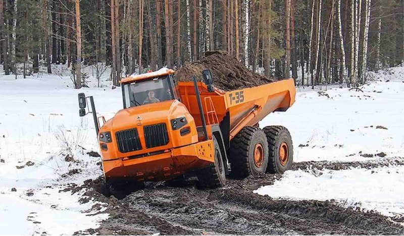 «Тонар» тестирует всепроходимый самосвал Т-35 на…