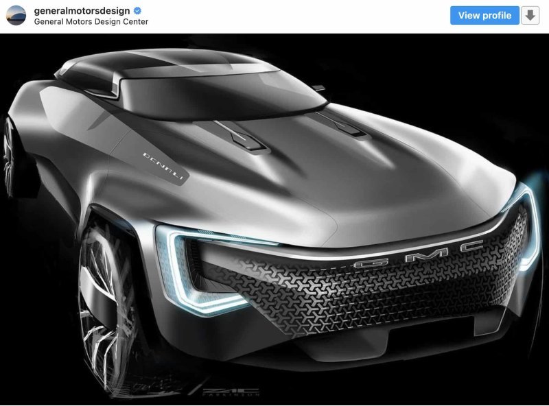 Скетч кроссовера DMC Denali/generalmotorsdesign