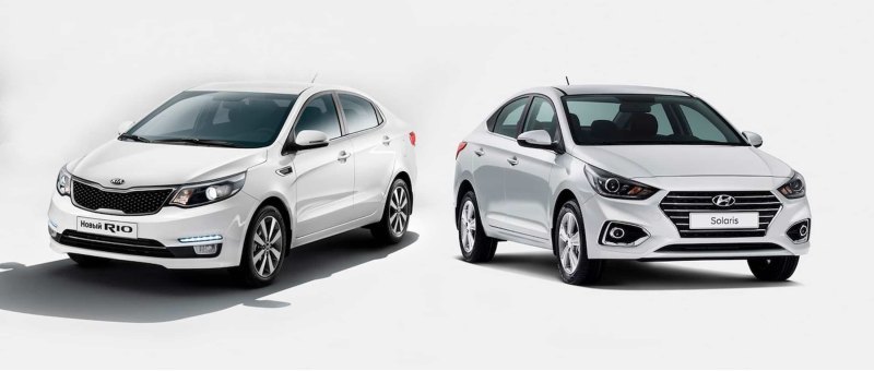 Kia Rio и Hyundai Solaris