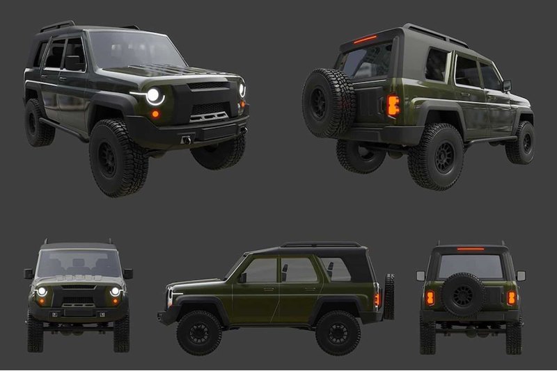 Брутальный внешний вид автомобилю добавляют…