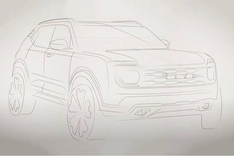 Эскиз дизайна проекта Lada Niva Vision (будущая…