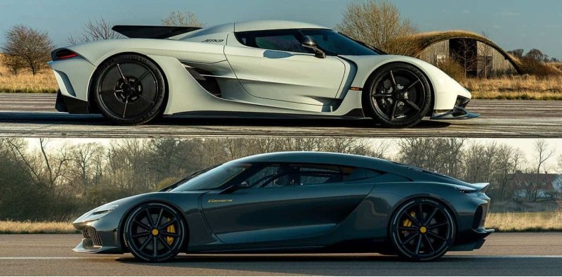3 место – Koenigsegg Jesko и Gemera