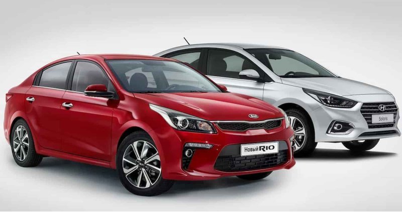 Hyundai Solaris и Kia Rio