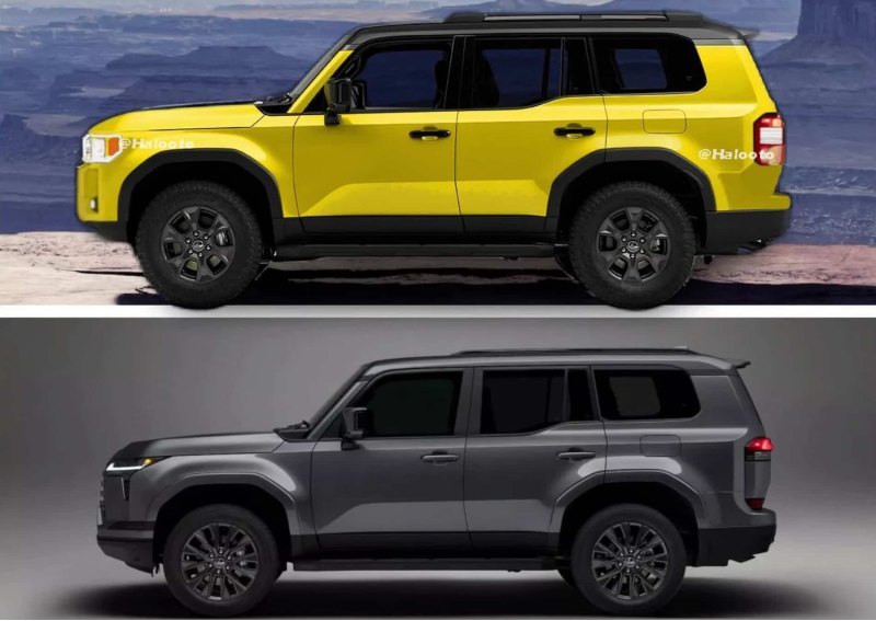 Сверху – новый Land Cruiser 250, снизу – Lexus GX…