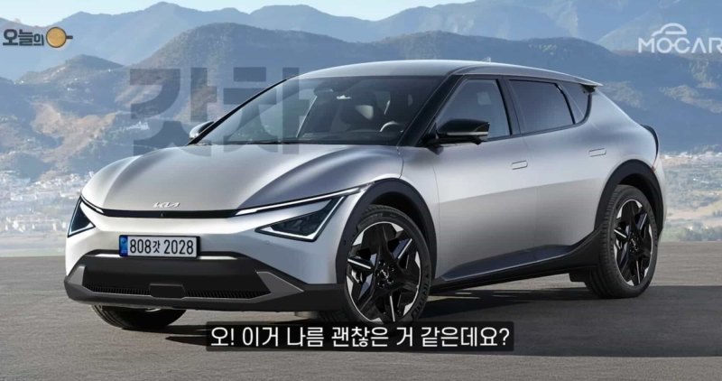 Рендер обновленного Kia EV6