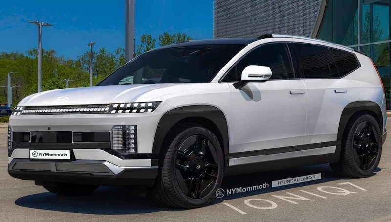 Рендер серийной версии кроссовера Ioniq 7