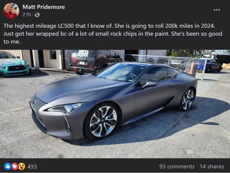 По словам мужчины, LC 500 «механически очень…