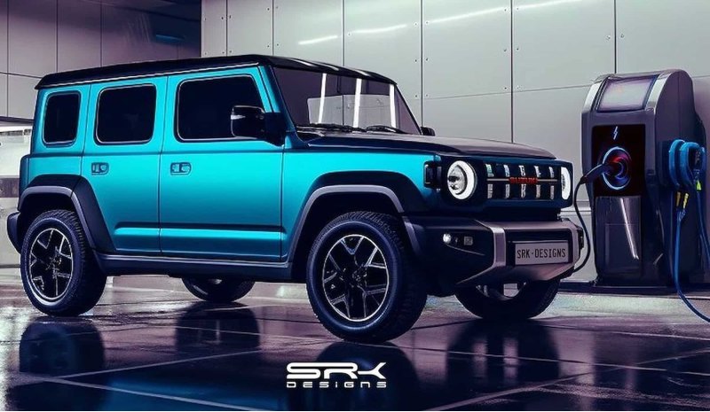 Рендер Suzuki Jimny в электрической версии