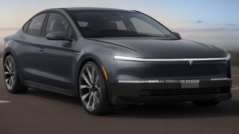 Самая дешевая Tesla может выглядеть так –…