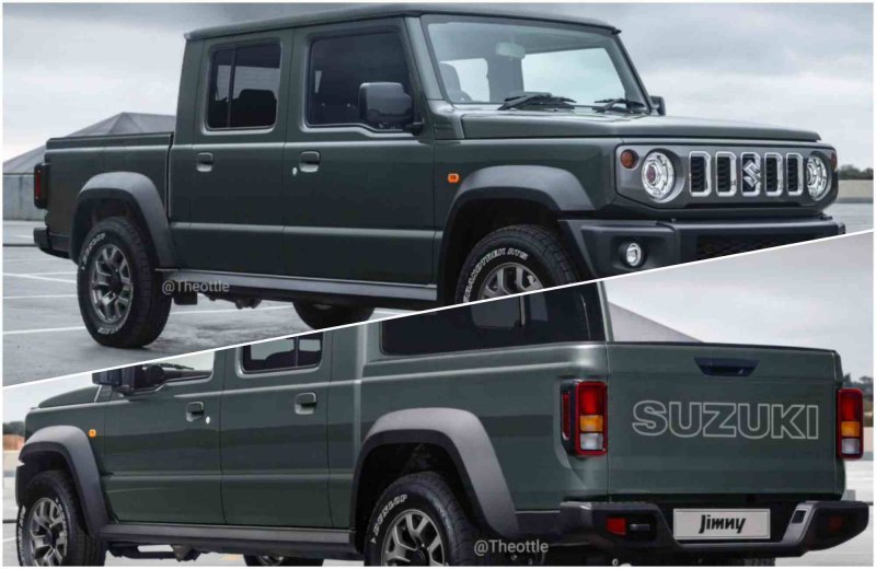 Четырехдверный пикап Suzuki Jimny: как он может…