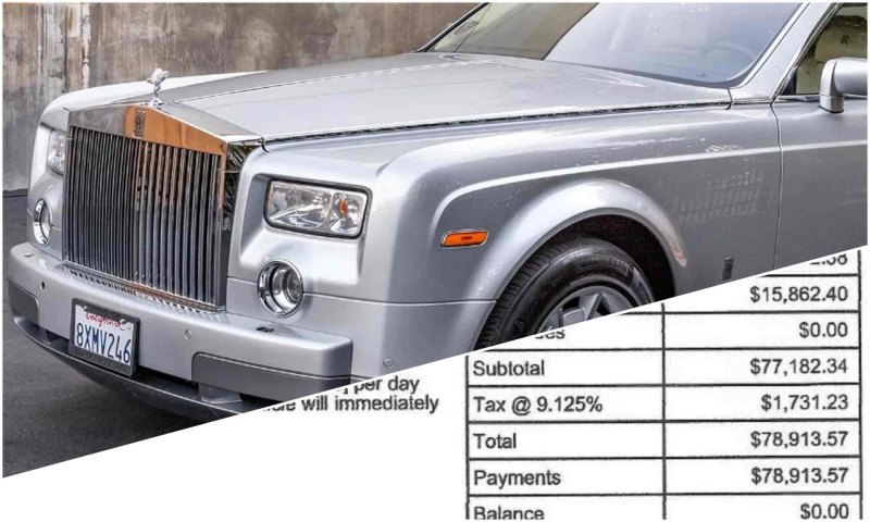 Владелец Rolls-Royce Phantom заплатил за ремонт…