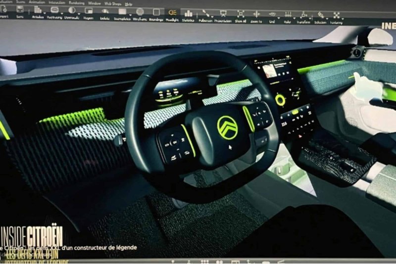 Изображение интерьера концепта Citroen C5…
