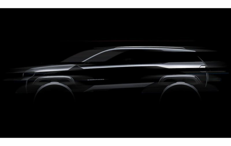 Официальный тизер дизайна нового Jeep Compass.…