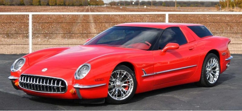 Этот довольно странный Chevy Corvette в кузове…