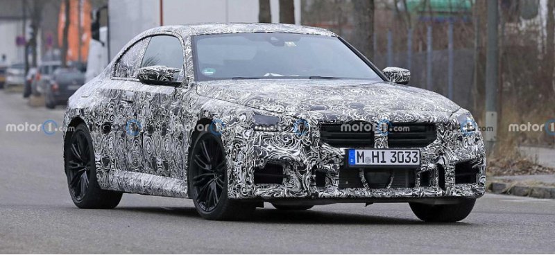 На тестах замечен «заряженное» купе BMW M2 2023…