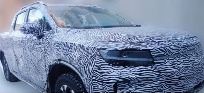 Электрический пикап Geely впервые заметили во…