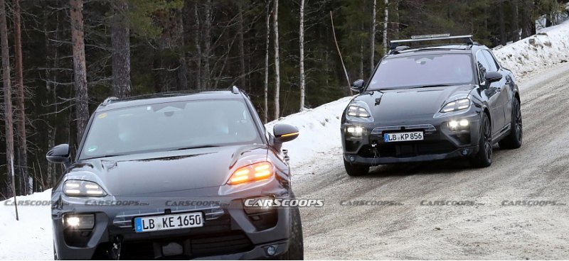 Прототип электрического кроссовера Porsche Macan…