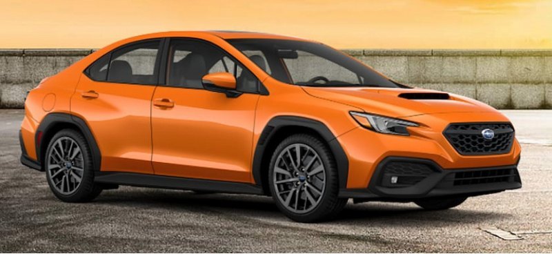 Седан Subaru WRX со всеми доступными опциями…