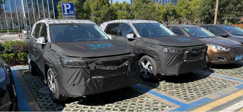 Компания Geely в Китае вывела на тесты кроссовер…