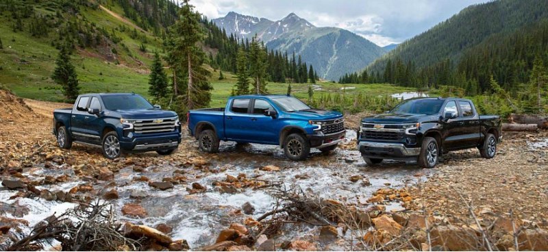 Производство пикапов Chevy Silverado и GMC Sierra…