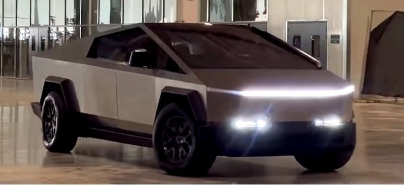 Прототип электрического пикапа Tesla Cybertruck…