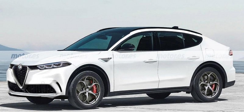 В Сети появился рендер на электрический Alfa…