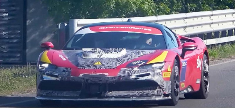 На тестах запечатлен более мощный Ferrari SF90…