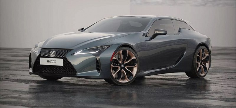 В Интернете показали рендеры Lexus LC 500…