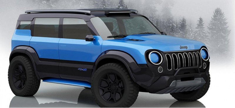 Новый электрический внедорожник Jeep Renegade…