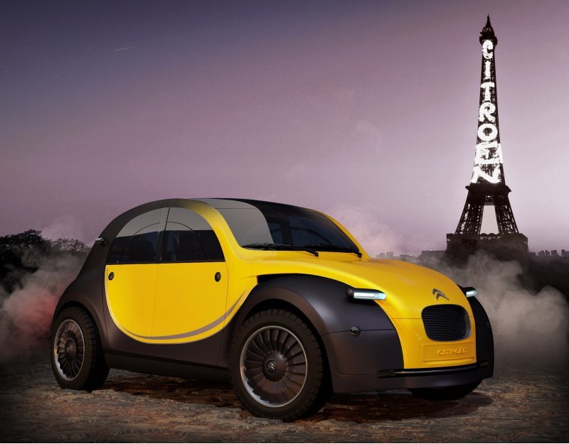Новый 2CV EV вырос на 381 мм по сравнению с…