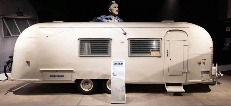 В музее «Центра наследия» Airstream показана…