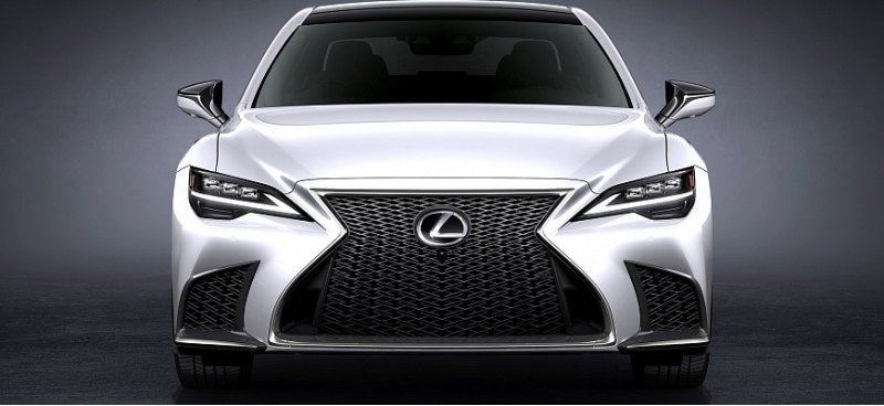 Решетка радиатора автомобиля Lexus продолжит…