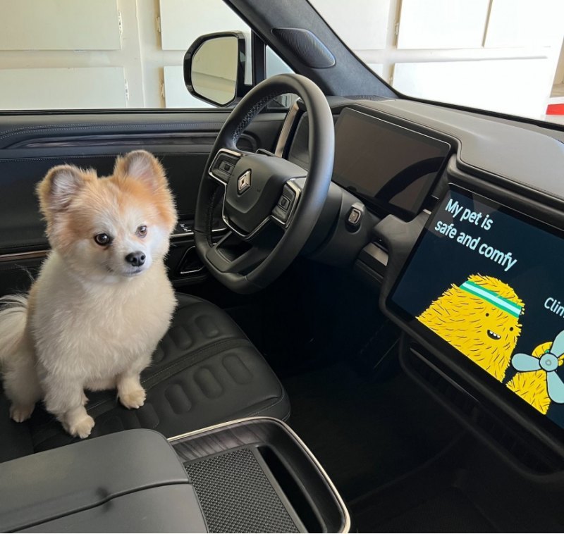 Rivian сказал, что режим Pet Comfort оказался…
